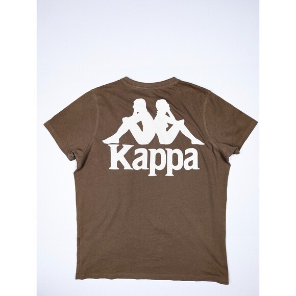 Kappa Mens Logo T Shirt Large Brown - Picture 2 of 10